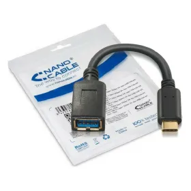 USB 3.1 Kabelis NANOCABLE 10.01.4201 Melns
