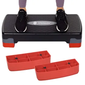 Step aerobika 2 lygių fitneso pratimai Springos FA0106