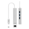 Keitiklis USB 3.0 į Gigabit Ethernet NANOCABLE 10.03.0404 Sidabras