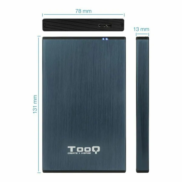 External Box TooQ TQE-2527PB Blue 2,5
