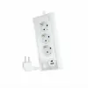 Schuko 3 Way Multi-socket Adapter NANOCABLE 10.37.0013-W White (1,5 m)