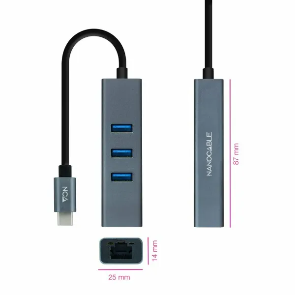 USB-Ethernet Adapter NANOCABLE ANEAHE0819