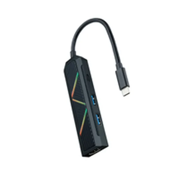 USB-C Hub NANOCABLE 10.16.0401 Black 100 W
