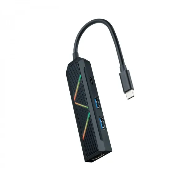 USB-C Hub NANOCABLE 10.16.0401 Black 100 W