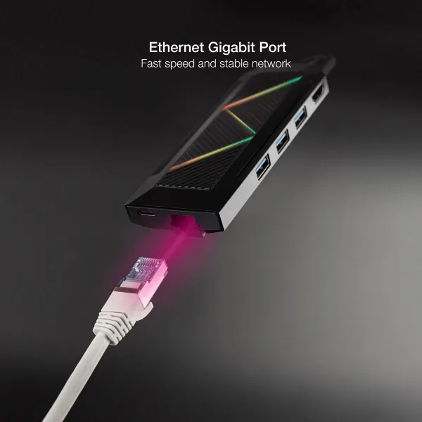USB-C Centrmezgls NANOCABLE 10.16.0801 Melns 100 W