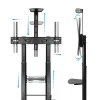 TV Mount TooQ ZEUS 60" 100" 100 kg
