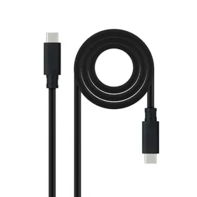 USB-C Kabelis NANOCABLE 10.01.4102 Melns 2 m