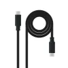 USB-C-Kaapeli NANOCABLE 10.01.4102 Musta 2 m