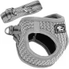 Pressure-free dog and cat harness set Springos PA0236, S 6-8 kg + 150 cm leash, grey