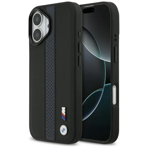 BMW M Perforated Stripe Logo MagSafe - iPhone 17 Case (Blue)