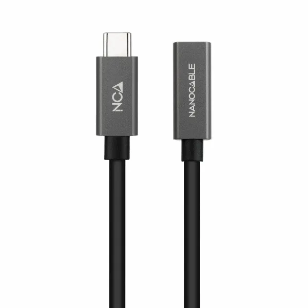 USB-C-kaabel NANOCABLE 10.01.4401 Must 1 m