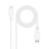 USB-C Cable to USB NANOCABLE 10.01.4001-W Balts 1 m