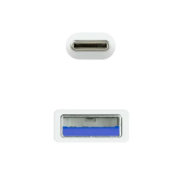 USB-C Cable to USB NANOCABLE 10.01.4001-W Balts 1 m