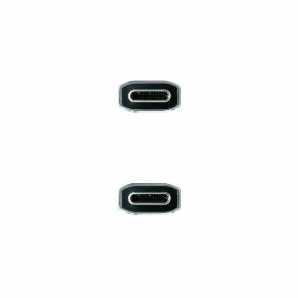 USB-C Kabelis NANOCABLE 10.01.4103-COMB 3 m Melns/Pelēks