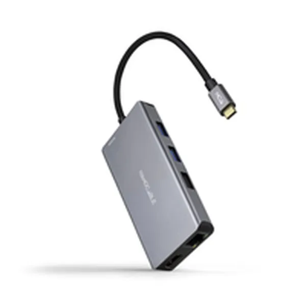 USB Hub NANOCABLE 10.16.1009 Grey 100 W 50 W
