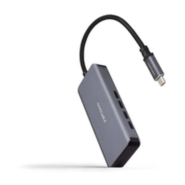 USB Hub NANOCABLE 10.16.4504 Grey