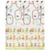Двусторонний складной игровой коврик для детей Springos KM0022, 150x200 см, с транспортом