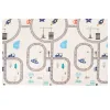 Двусторонний складной игровой коврик для детей Springos KM0022, 150x200 см, с транспортом