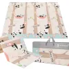 Двусторонний складной игровой коврик из пеноматериала для детей Springos KM0023, 150x200 см, с рисунком животных
