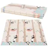 Двусторонний складной игровой коврик из пеноматериала для детей Springos KM0023, 150x200 см, с рисунком животных