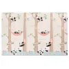 Двусторонний складной игровой коврик из пеноматериала для детей Springos KM0023, 150x200 см, с рисунком животных