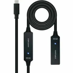 USB-kaabel NANOCABLE Cable USB 3.2 amplif. C/M-C/H 10 m Must