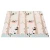 Двусторонний складной игровой коврик из пеноматериала для детей Springos KM0023, 150x200 см, с рисунком животных
