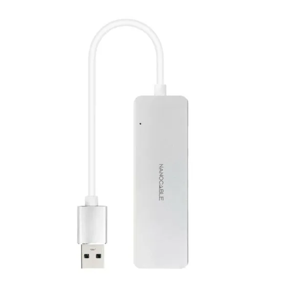 USB Hub NANOCABLE 10.16.4602 Silver