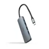 USB Hub NANOCABLE Nanocable Hub USB-C 3xUSB-A+HDMI+USB-C PD Grey 100 W 50 W
