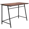 Kirjoituspöytä, tietokonepöytä Springos HF0027, 100x50x76 cm, loft-tyyli, musta/ruskea