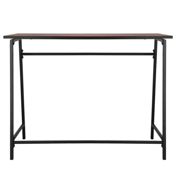 Письменный стол, компьютерный игровой Springos HF0027, 100x50x76 см, лофт стиль, черный/коричневый