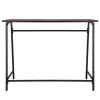 Rašomasis stalas, kompiuterinis žaidimų stalas Springos HF0027, 100x50x76 cm, loft stilius, juoda/ruda