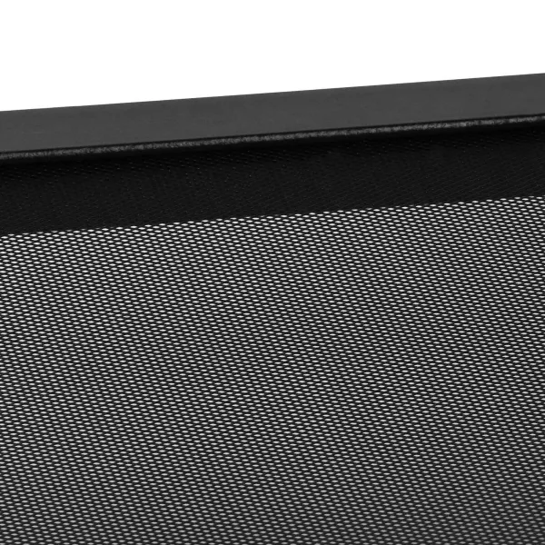 Ruudukujuline kohvilaud riiuliga Springos HF0026, 45x45x55 cm, loft-stiil, must/pruun