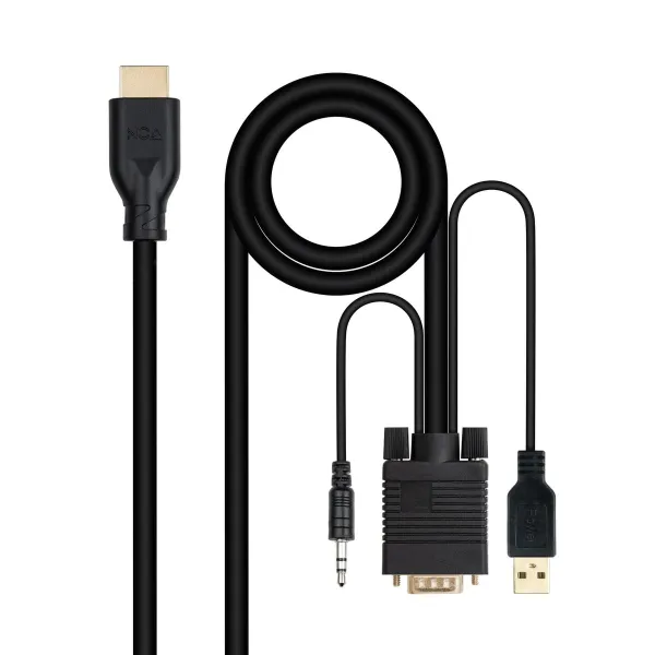 VGA Cable NANOCABLE 10.15.4612 Black