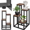 Металлическая подставка для цветов Springos GA0209 67,5 см подставка для цветов с 4 полками лофт черно-коричневый