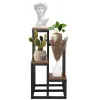 Металлическая подставка для цветов Springos GA0209 67,5 см подставка для цветов с 4 полками лофт черно-коричневый