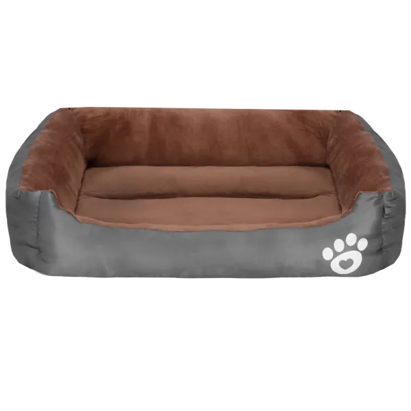 Koera- ja kassivoodi M Springos PA0329M, puhkease 58x47x14,5 cm pruunikashall
