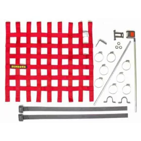 Window Net SCHROTH RACING Punane