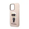 Karl Lagerfeld Silicone NFT Ikonik - Case for iPhone 14 Pro (Pink)