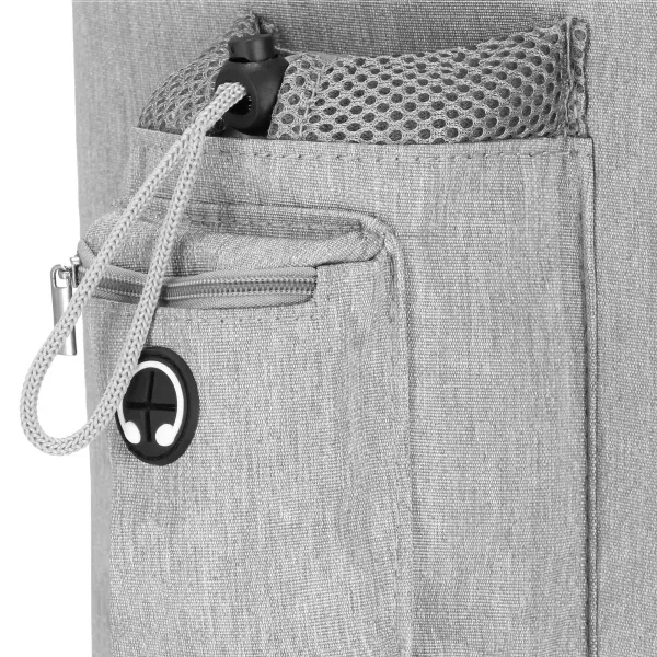 Cat, dog transporter Springos PA0326, 55 x 34 x 26 cm, wheeled pet carrier, dual-chamber, gray