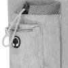 Cat, dog transporter Springos PA0326, 55 x 34 x 26 cm, wheeled pet carrier, dual-chamber, gray
