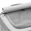 Cat, dog transporter Springos PA0326, 55 x 34 x 26 cm, wheeled pet carrier, dual-chamber, gray