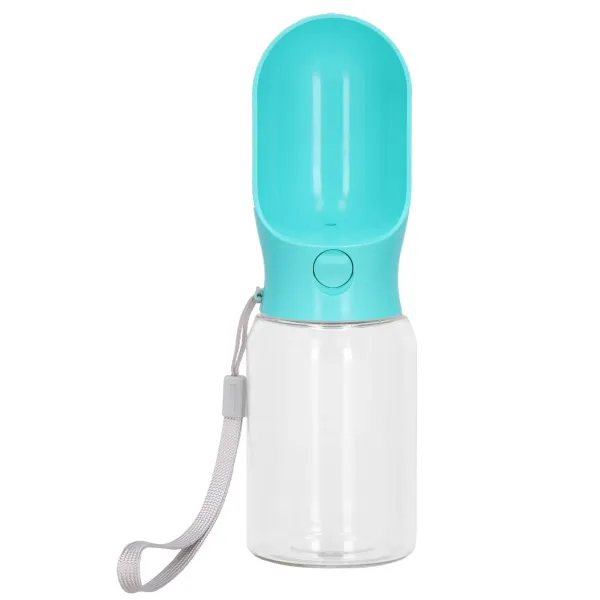Suņu un kaķu ūdens pudele Springos PA0294, ar dzirdni un siksniņu, 340 ml, ceļojumu