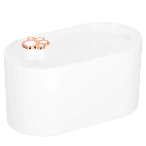 Cat and dog water dispenser Springos PA0315, pet fountain 3 L, illuminated, waterproof IPX8, white