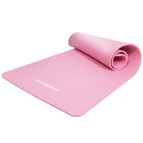 Universāls vingrošanas paklājiņš fitnesam, jogai, pilatesam Springos YG0030, 183 cm, rozā