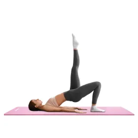 Universāls vingrošanas paklājiņš fitnesam, jogai, pilatesam Springos YG0030, 183 cm, rozā