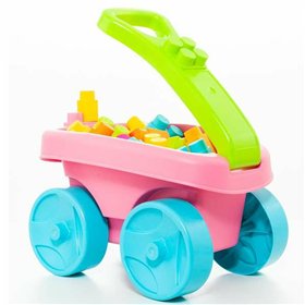 Building Blocks Moltó    20 Pieces Trolley Pink