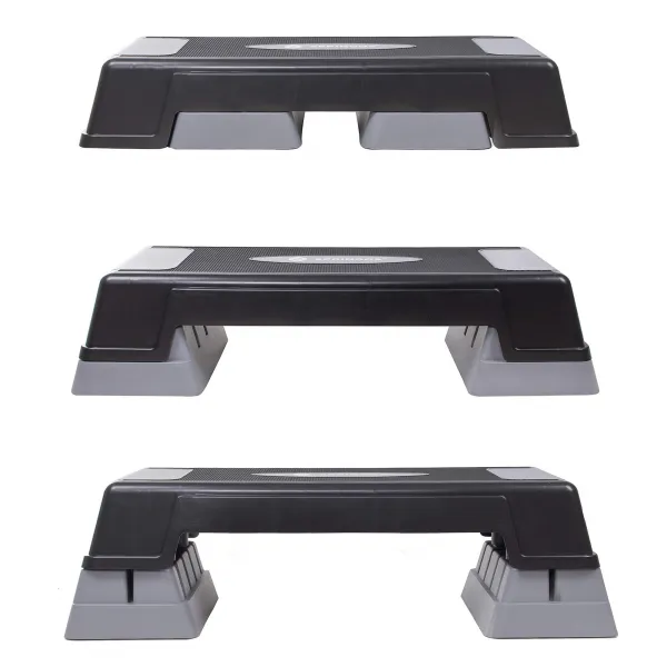 Aerobic step platform Springos FA0105, black-grey