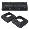 Aerobic step platform 3 levels, Springos FA0107, black-grey