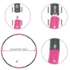 Hula hoop with massager Springos FA0067 100 cm pink-grey
